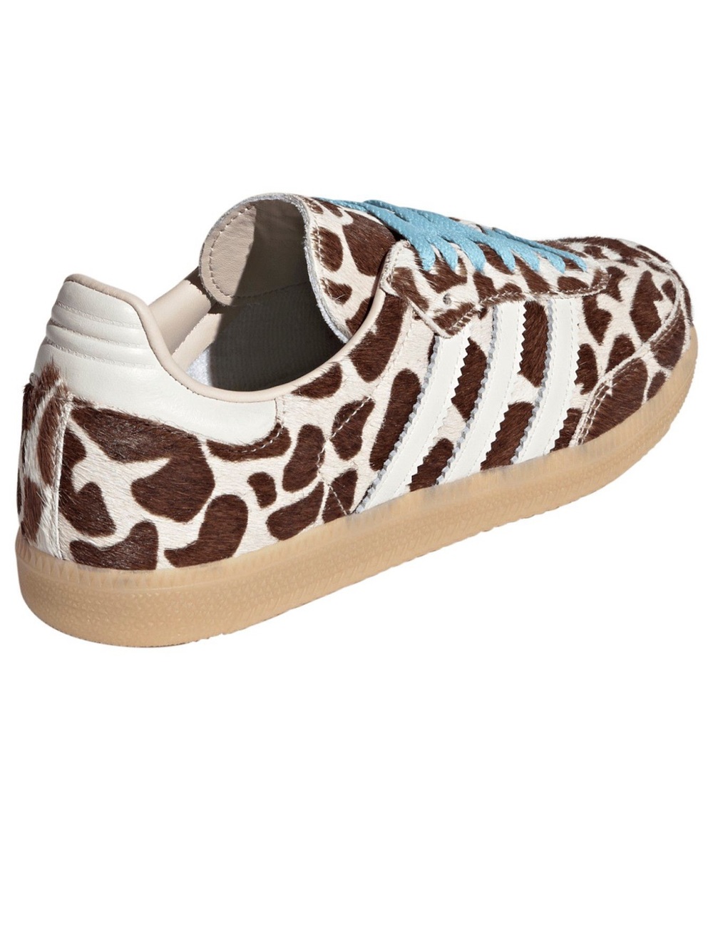 New NIB Women’s adidas Sama OG Brown Cow Giraffe Print Sneakers Sz 10 - Picture 5 of 11